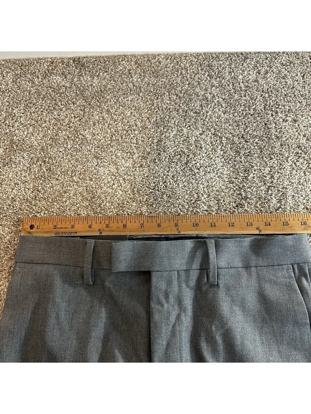 Banana Republic Tailored Fit Tapered Leg Pants Mens 30x30 Gray Dress New